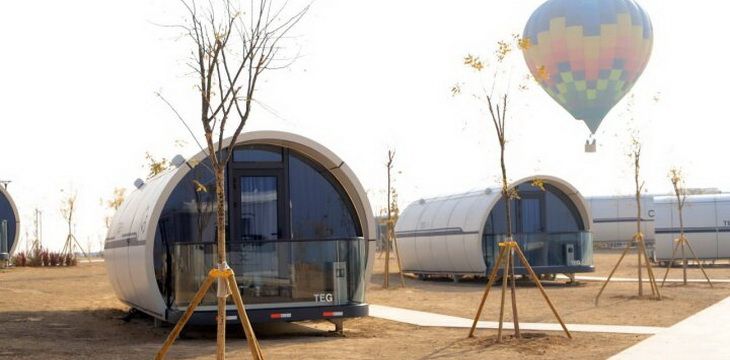 Современный туристический центр на побережье Айдаркуля в Узбекистане